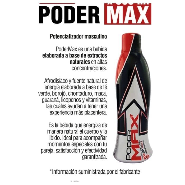 Potencializador masculino Poder Max 1