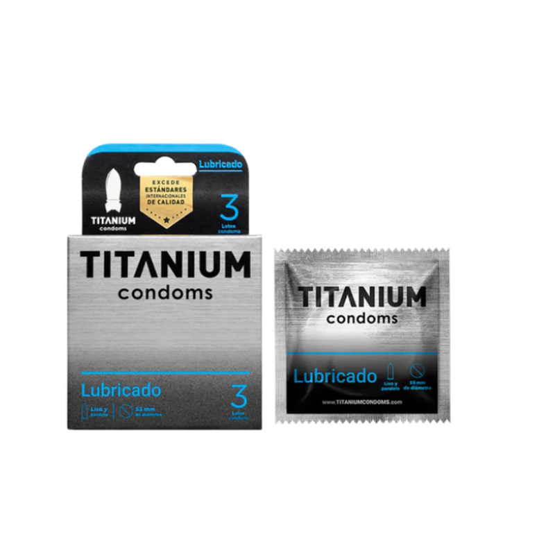 Condones Titanium Lubricado x 3 2