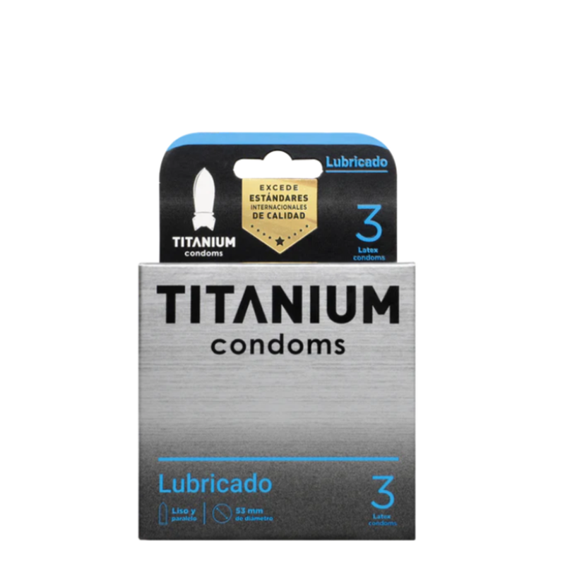 Condones Titanium Lubricado x 3 3