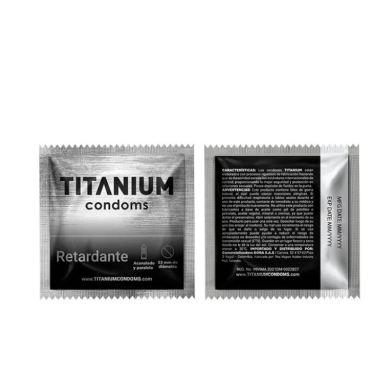Condones Titanium Retardante x 3 3