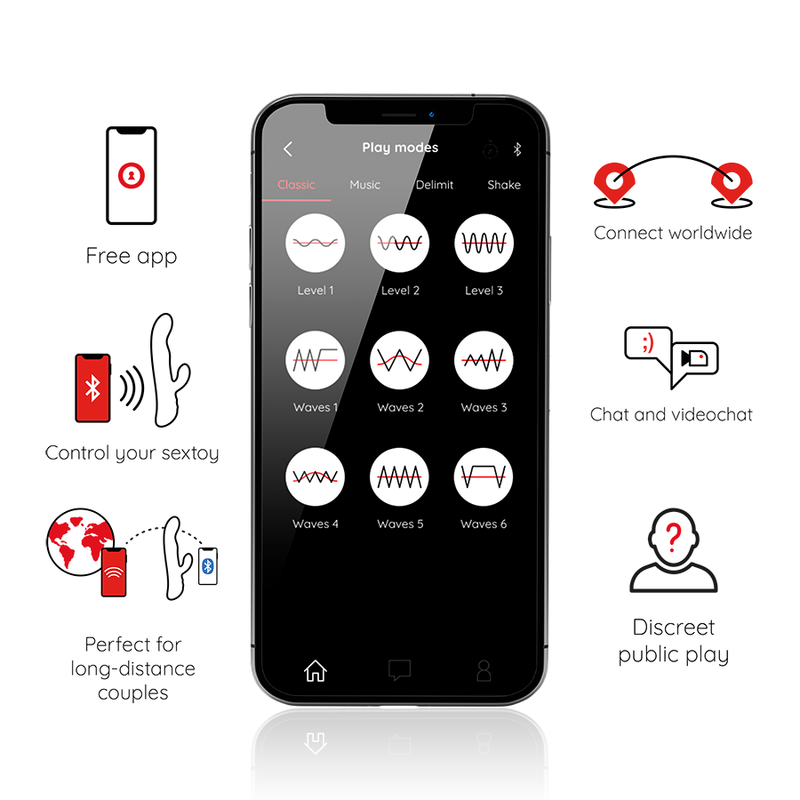 Vibrador Oninder Black Free App celular