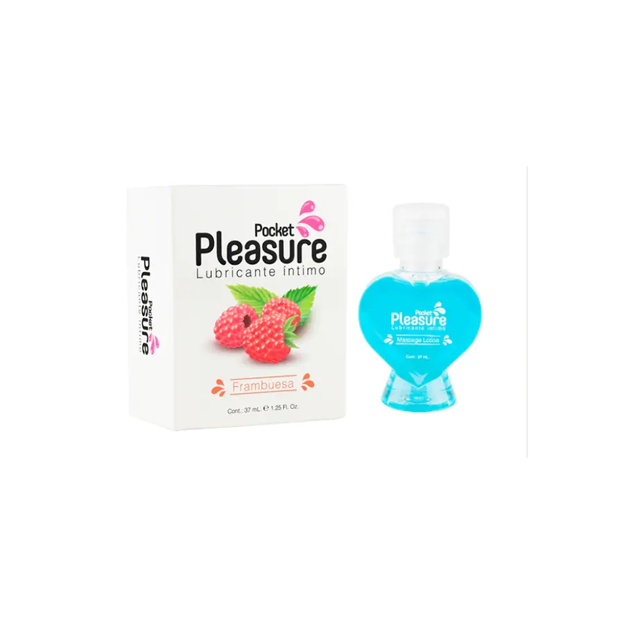 Aceite Lubricante Pocket Pleasure Frambuesa Empaque